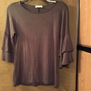 Ultra Flirt Ruffle Sleeve Top